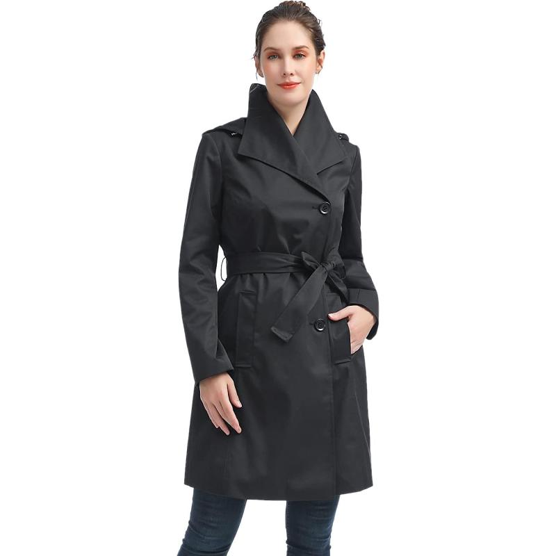 BGSD Women Jessie Waterproof Hooded Trench Coat – Regular & Plus Size ...