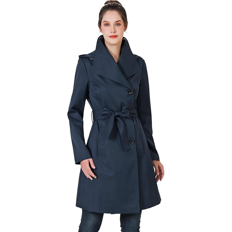 BGSD Women Jessie Waterproof Hooded Trench Coat – Regular & Plus Size ...